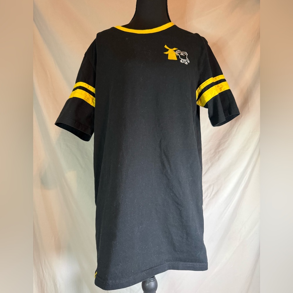 Dutch Bros Coffee Black & Yellow Jersey T-Shirt – Men's/Unisex Large ☕️💛🖤